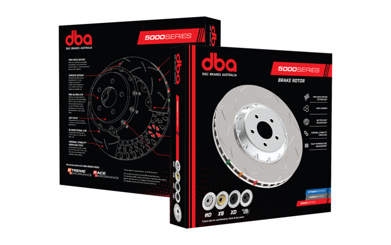 DBA Séries 5000 Piste De Frein Avant lLisse En 326mm SUBARU IMPREZA STI 2001-2017