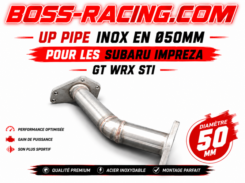 Up Pipe Inox En Ø50mm Pour Les SUBARU IMPREZA GT WRX STI
