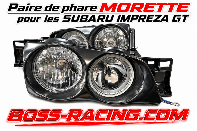 MORETTE Paire De Phare Avant Diamond Pour Les SUBARU IMPREZA GT
