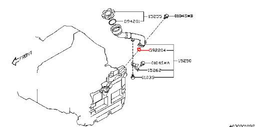 SUBARU Joint De Goulotte Remplissage Huile GT 99-00 WRX et STI 01-14