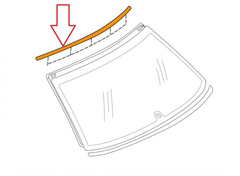 SUBARU Garniture Moulure Haut De Vitre Arrière GT 1993-2000