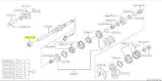 SUBARU ROULEMENT AIGUILLE ARBRE PRIMAIRE DE BOITE 5 VITESSE GT 2000 WRX 2001-2007