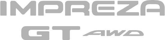 SUBARU Logo Autocollant IMPREZA GT AWD Hayon Arrière GT 1993-2000