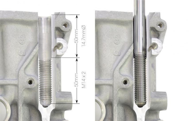 RCM Kit Goujon Culasse 14/14mm Renforcé SUBARU IMPREZA GT WRX STI