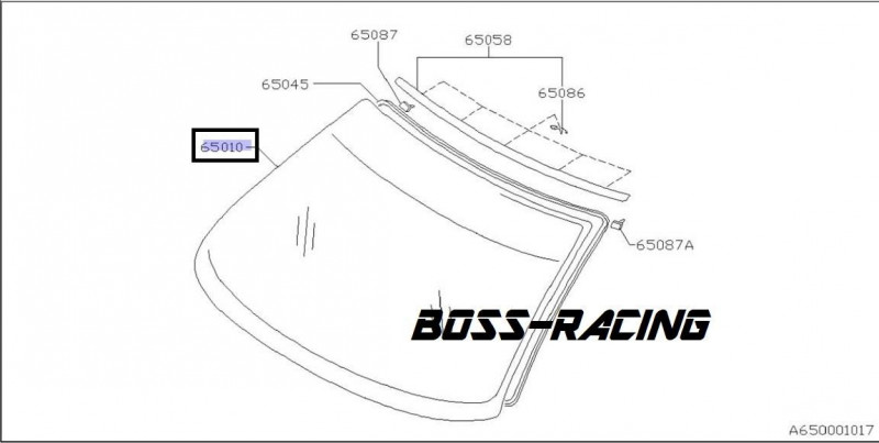 SUBARU PARE BRISE AVANT ORIGINE WRX ET STI 2001-2007