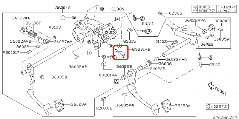 SUBARU Capteur Pédale Embrayage IMPREZA WRX Et STI 2001-2007