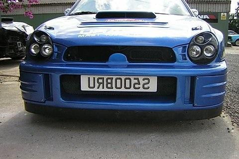 PARE CHOC AVANT STYLE WRC PRODRIVE POUR SUBARU IMPREZA WRX et STI 2001-2002