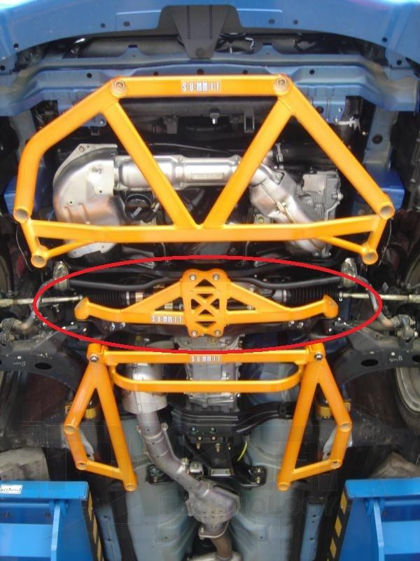 SUMMIT Barre Anti Rapprochement Inférieure Avant SUBARU IMPREZA WRX Et STI 2001-2007