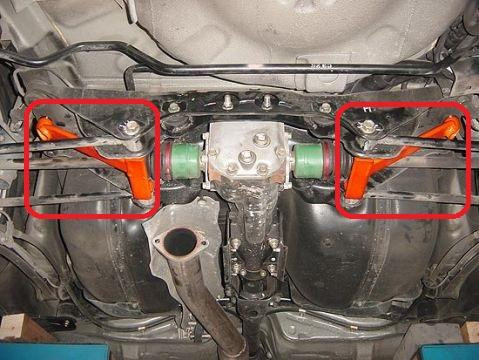 SUMMIT Paire Barre Anti Rapprochement Berceau / Tirants Arrière SUBARU IMPREZA WRX et STI 2001-2007
