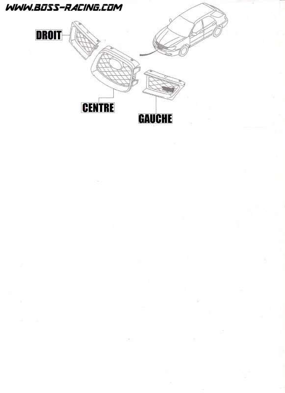 Calandre Avant Droite SUBARU IMPREZA WRX Et STI 2006-2007