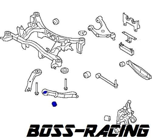 SUPERPRO Polyuréthane Kit Silent Bloc Arrière De Tirant Avant SUBARU IMPREZA 2.0D et WRX Et STI 2008-2014