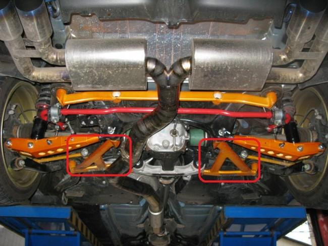 SUMMIT Barre Anti Rapprochement Arrière Inférieur SUBARU IMPREZA STI 2008-2010